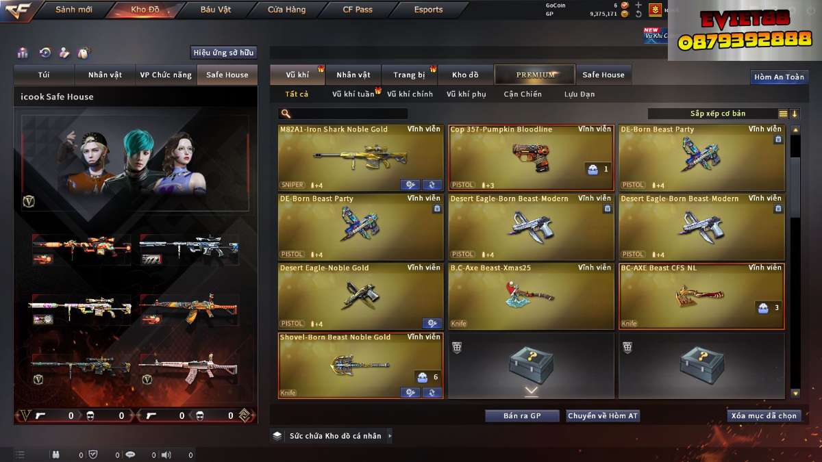 shop acc cf uy tin gia re